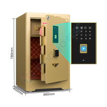 patented double rows lock bolts fingerprint lock safes